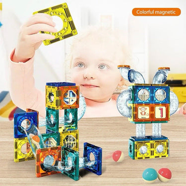 DIY SPACE MAGNETIC PIPELINE BUILDING BLOCKS - 68 PIECES
